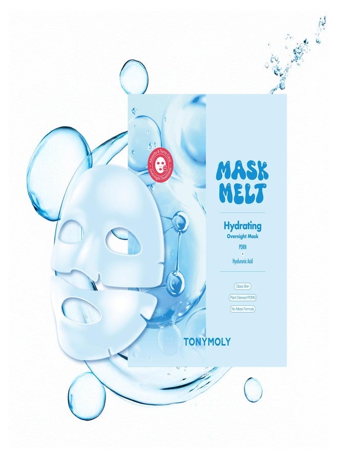 TONYMOLY Mask Melt Hydrating Hydrogel Overnight Face Mask – Vegan Banana PDRN + Hyaluronic Acid – Deep Moisturizing & Skin-Repairing Korean Skincare Treatment, 1 Sheet, K-Beauty Hydration Mask - Image 1